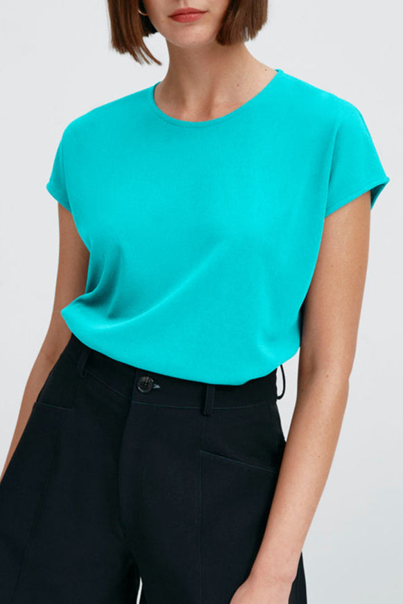 Camiseta feminina quimono azul Morpho