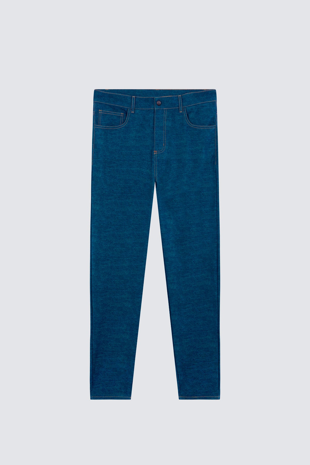 Pantalón para hombre denim: Pantalón denim para hombre de máxima comodidad. Foto prenda en plano