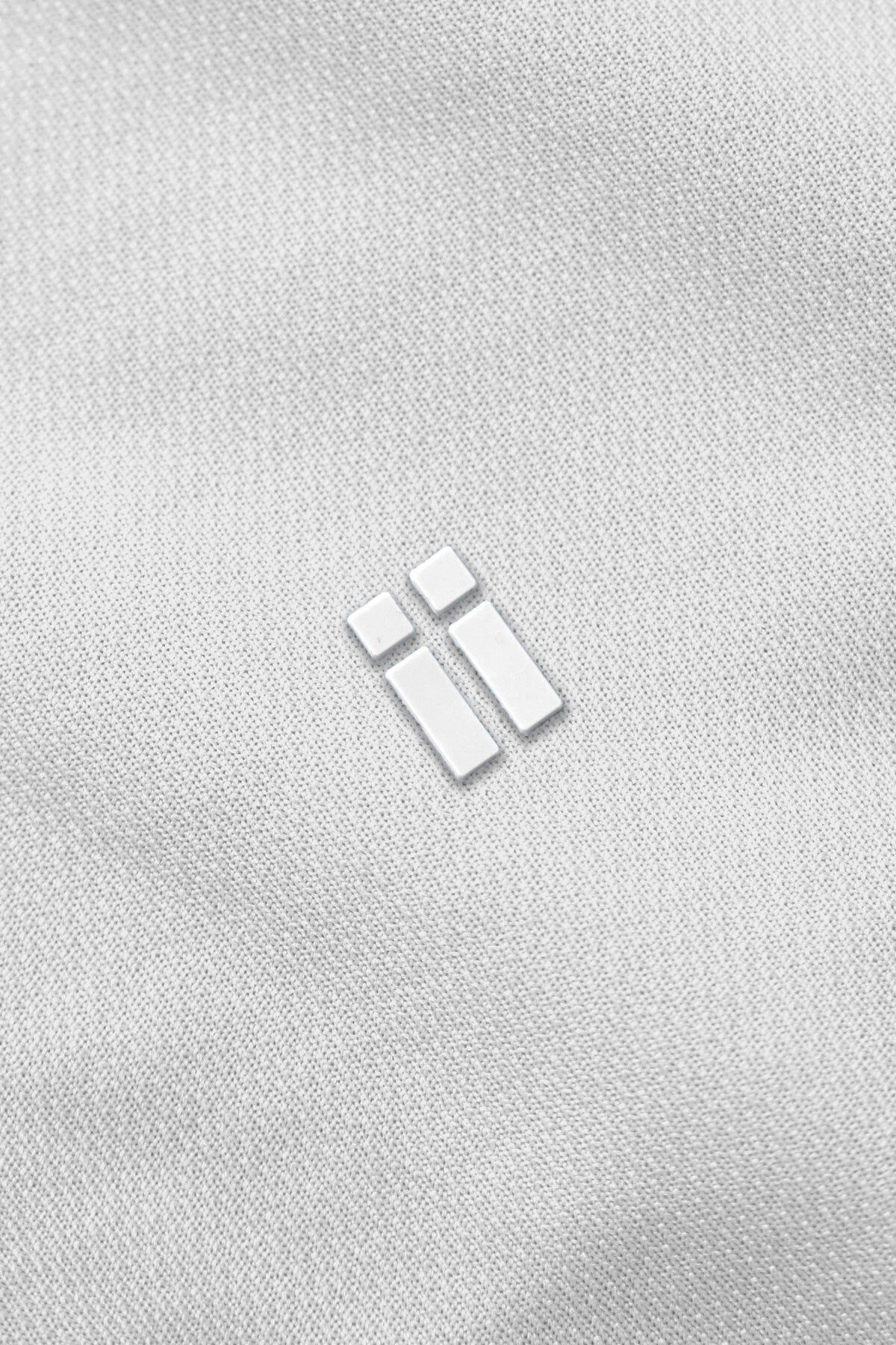 Camisa casual masculina branca regular fit com logotipo