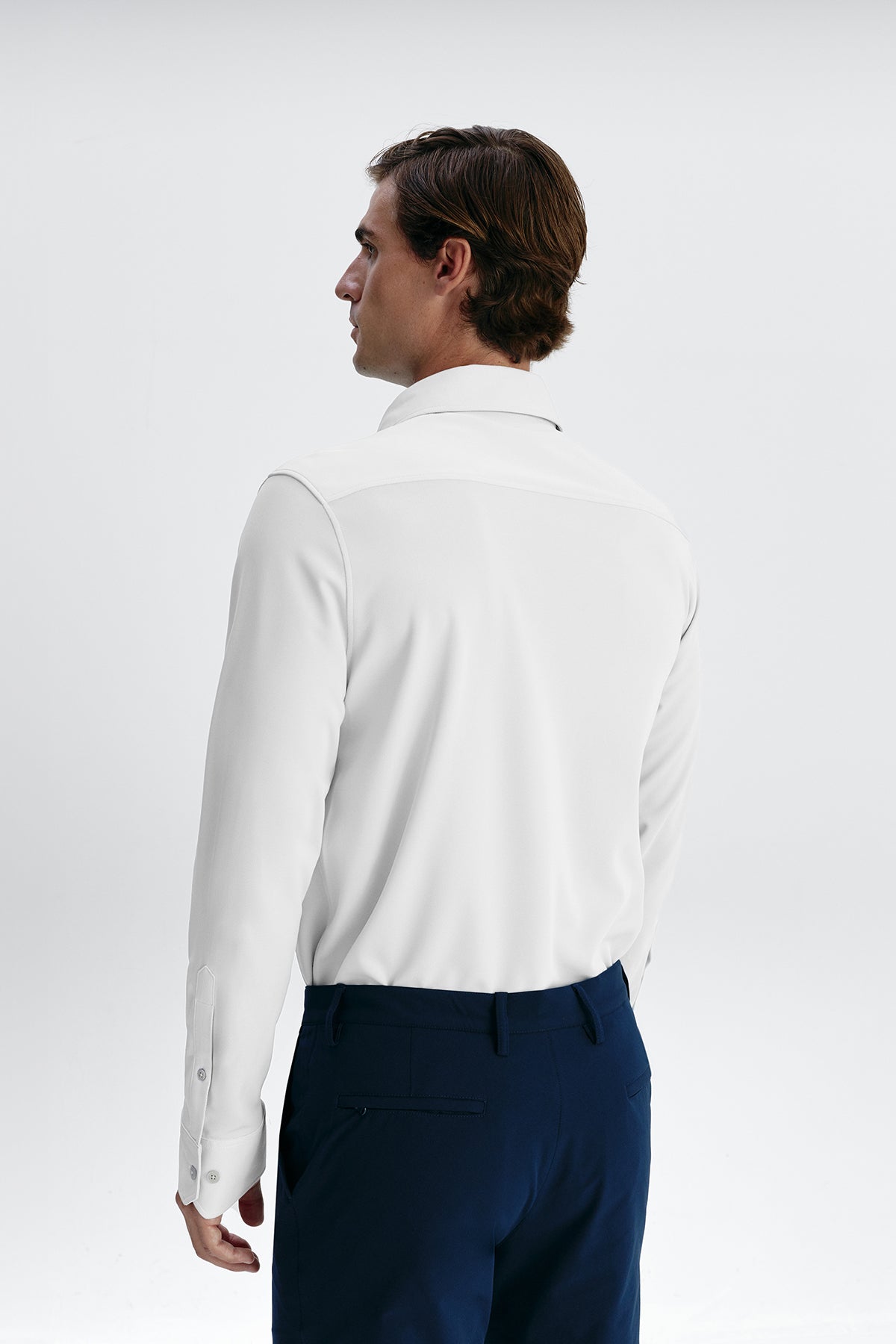 Camisa social masculina branca normal