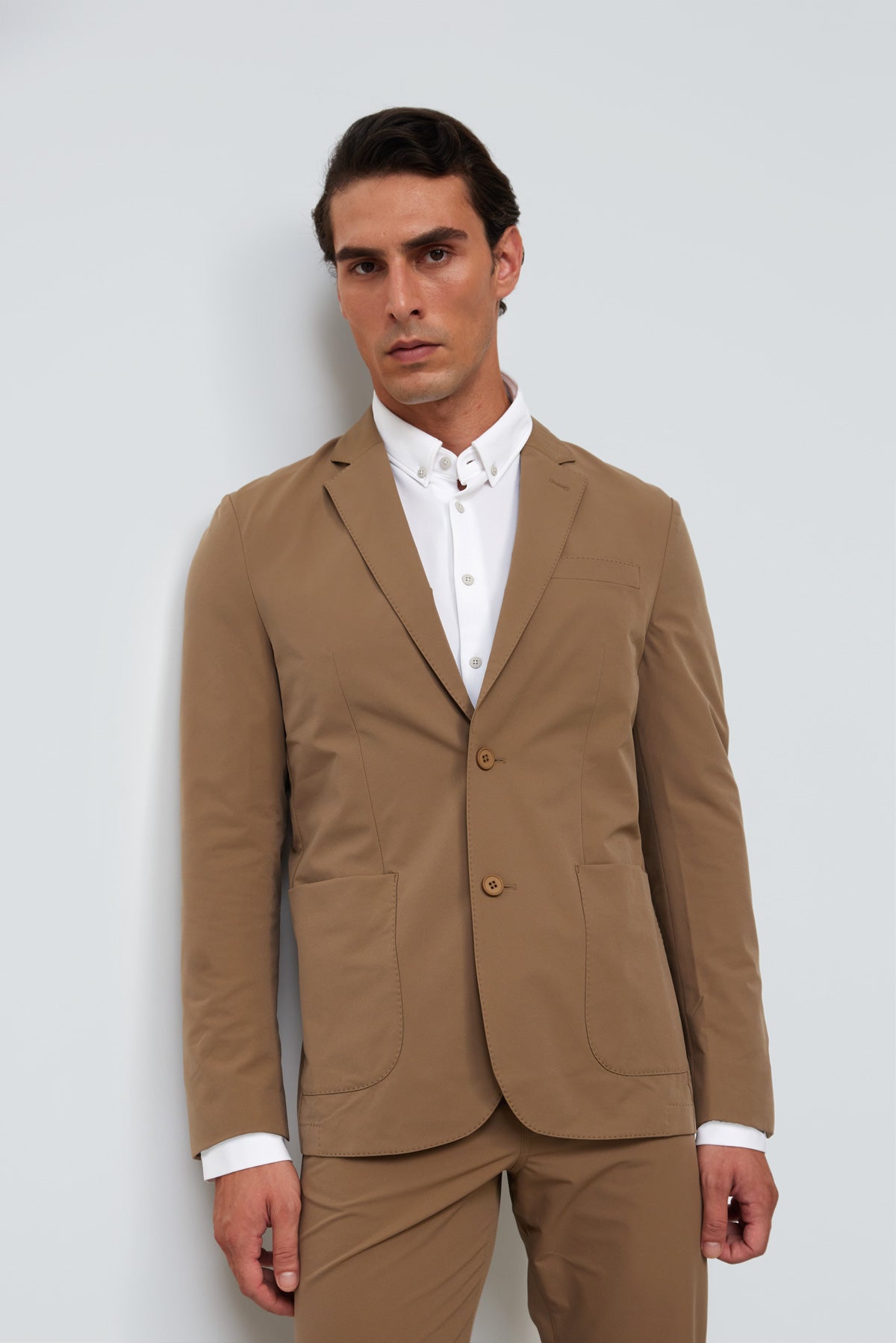 americana marron traje nova