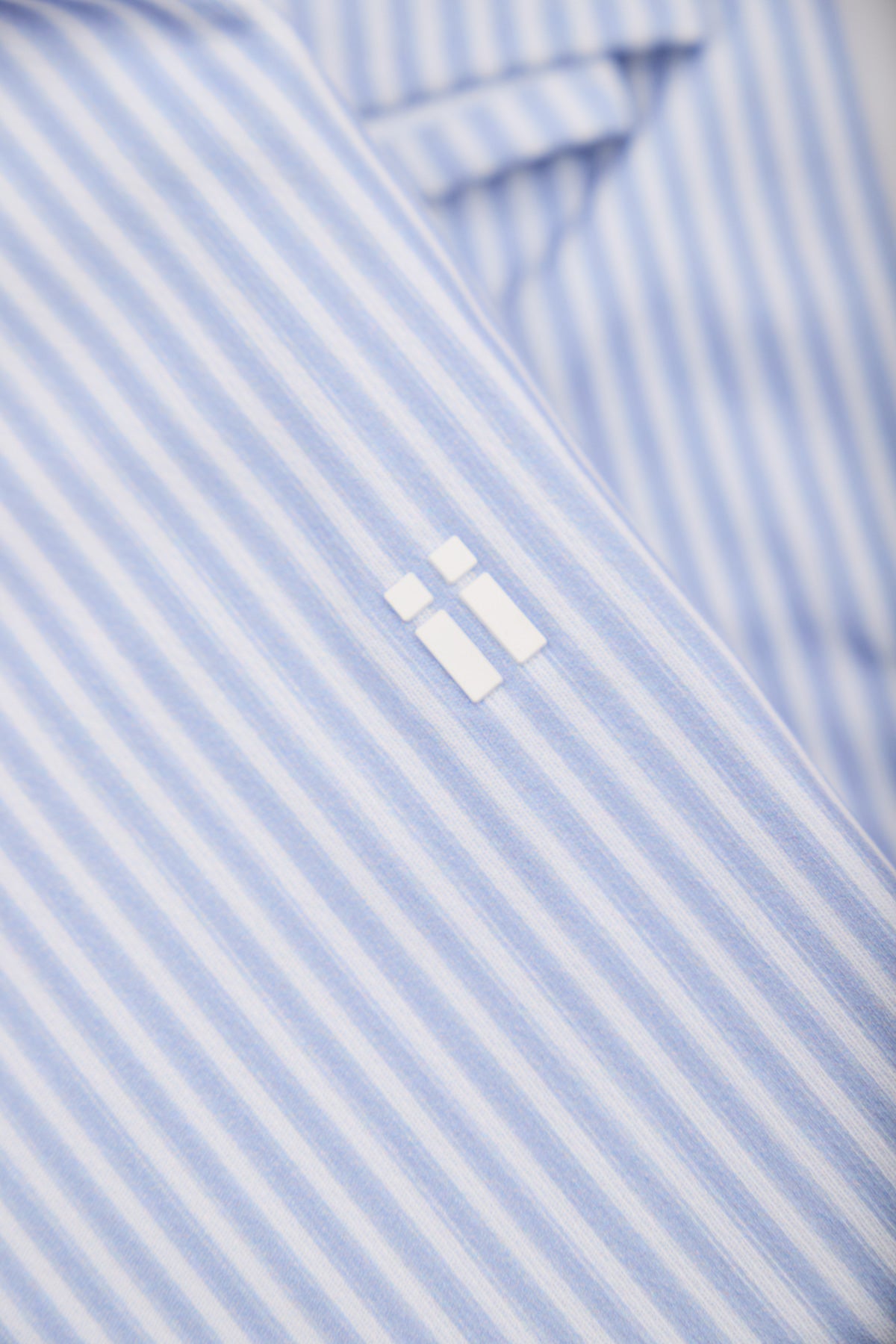 Camisa casual para homem com estampa listrada azul regular