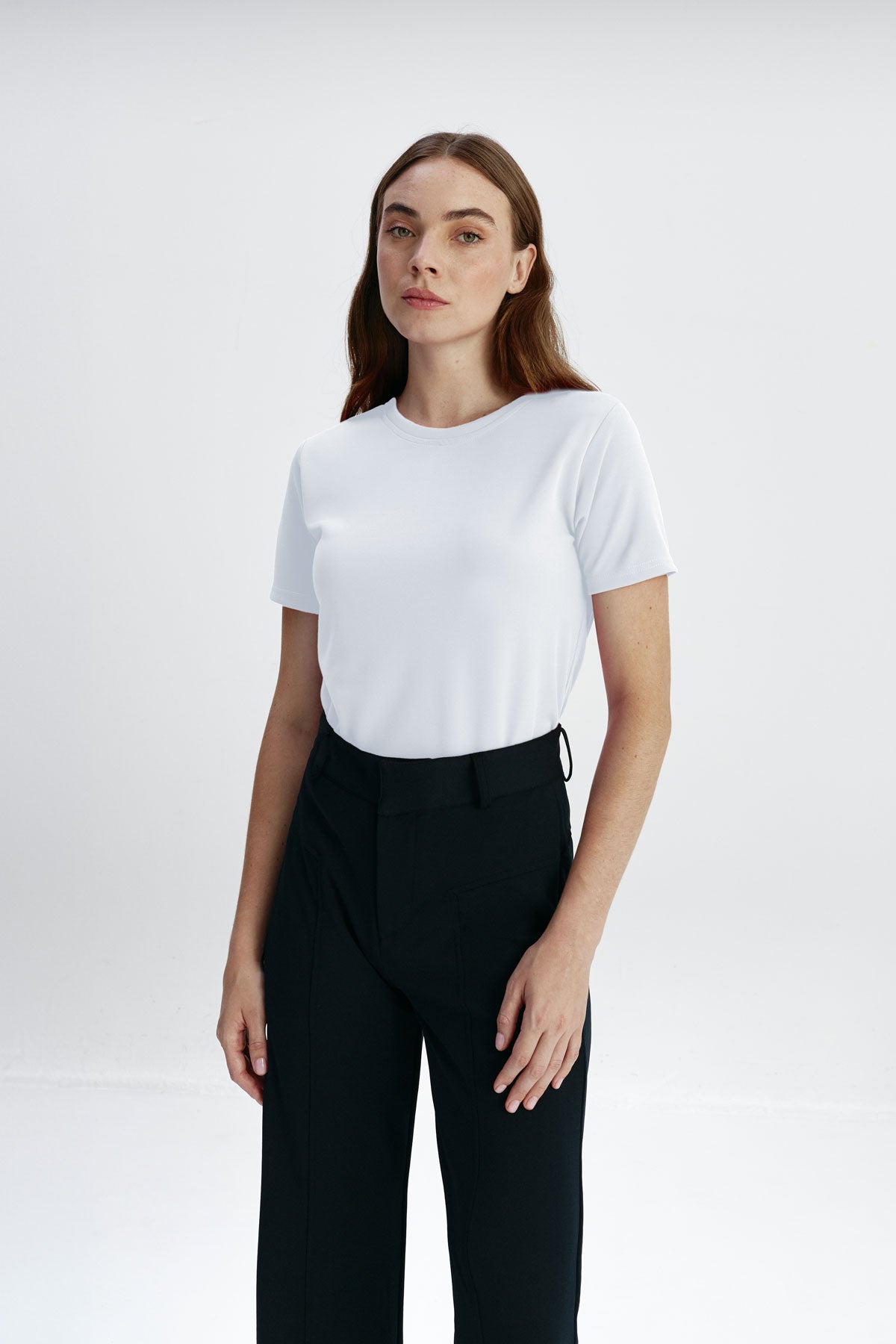 Basic White Women's T -shirt Sepiia