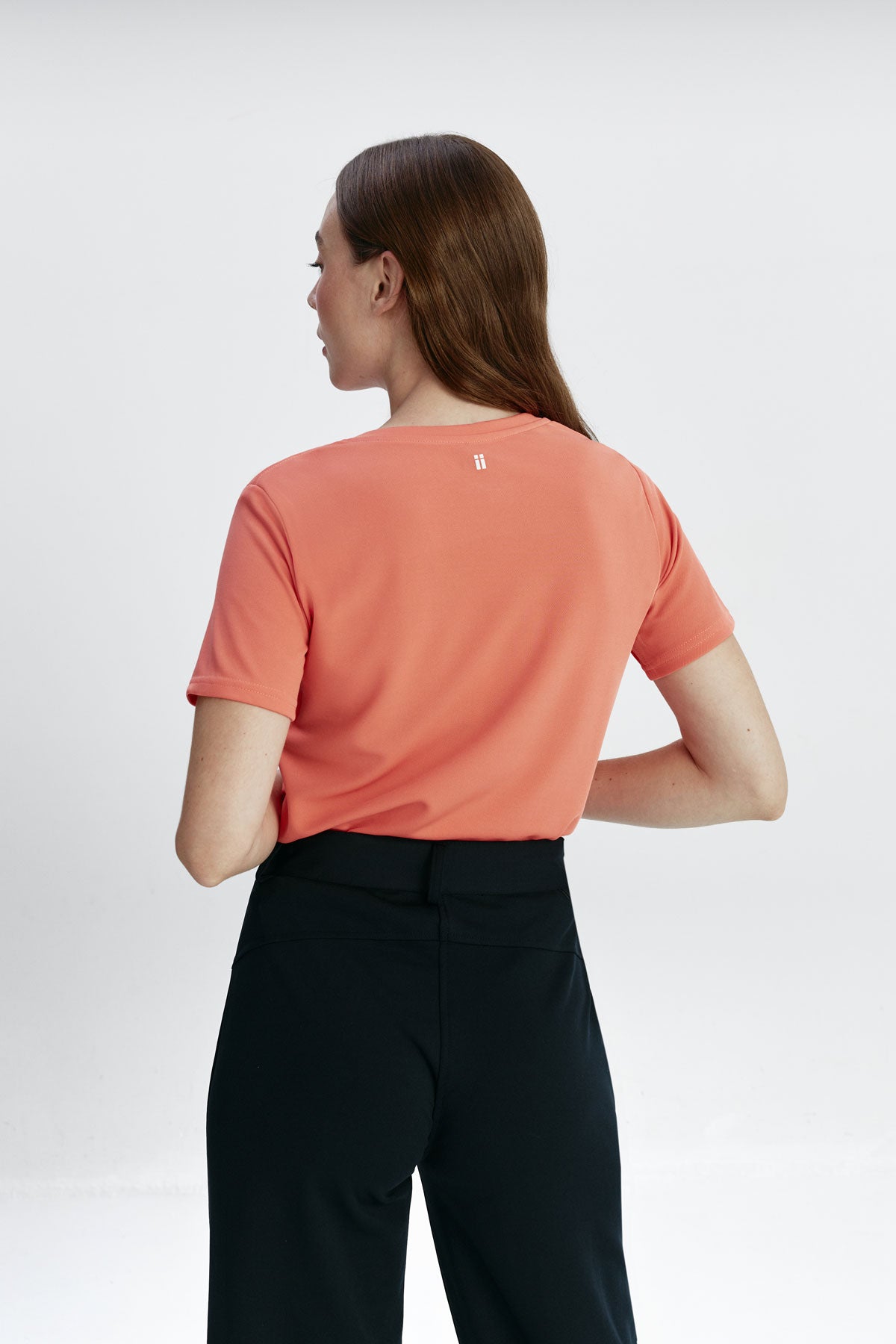 Camiseta mujer básica coral
