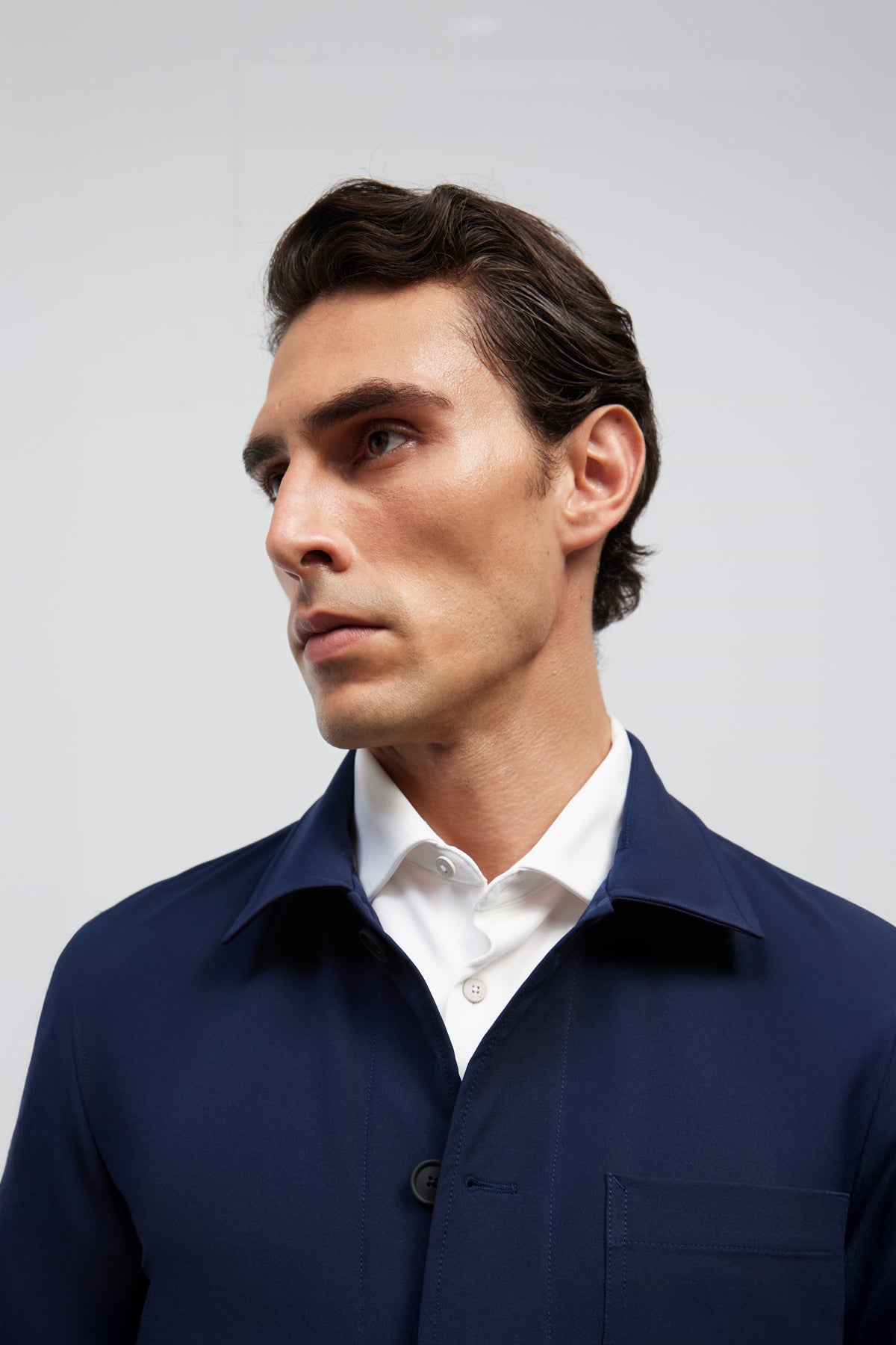 chaqueta worker azul marino nova detalle