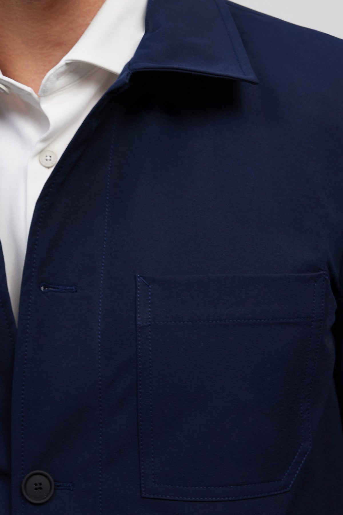 chaqueta worker azul marino nova detalle