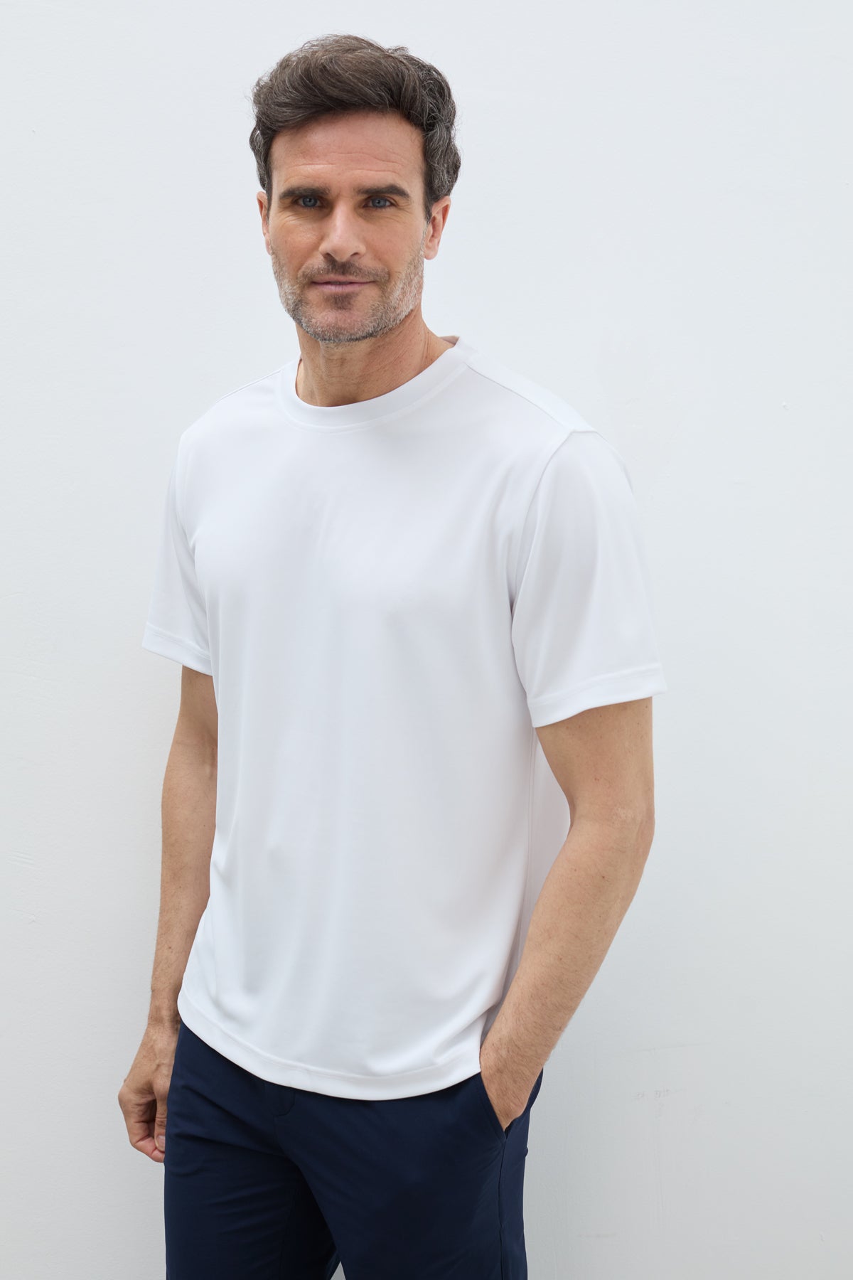 Punto Blanco Camiseta Blanca Hombre Ajustada Polo Slim Fit Blanca