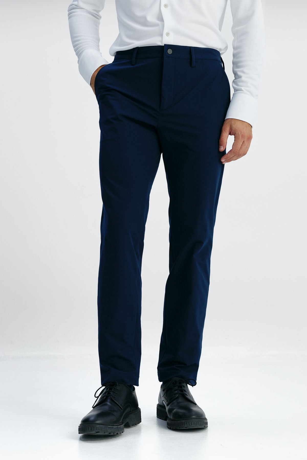 pantalon traje hombre azul marino