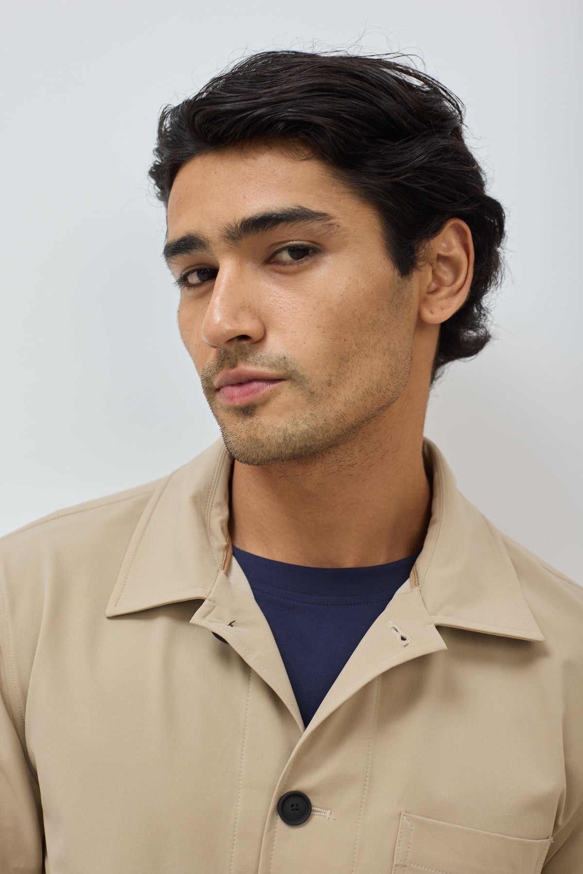 chaqueta work jacket beige. foto detalles