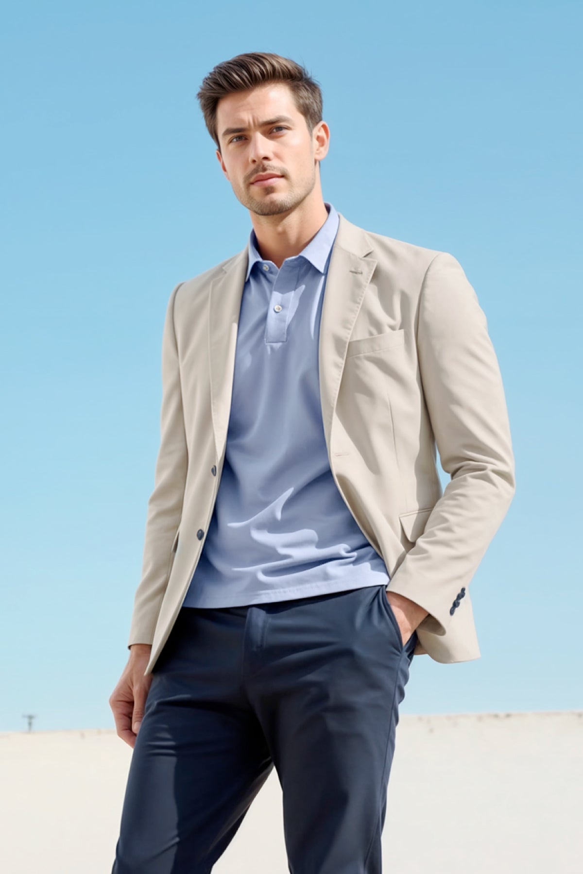 chaqueta work jacket beige