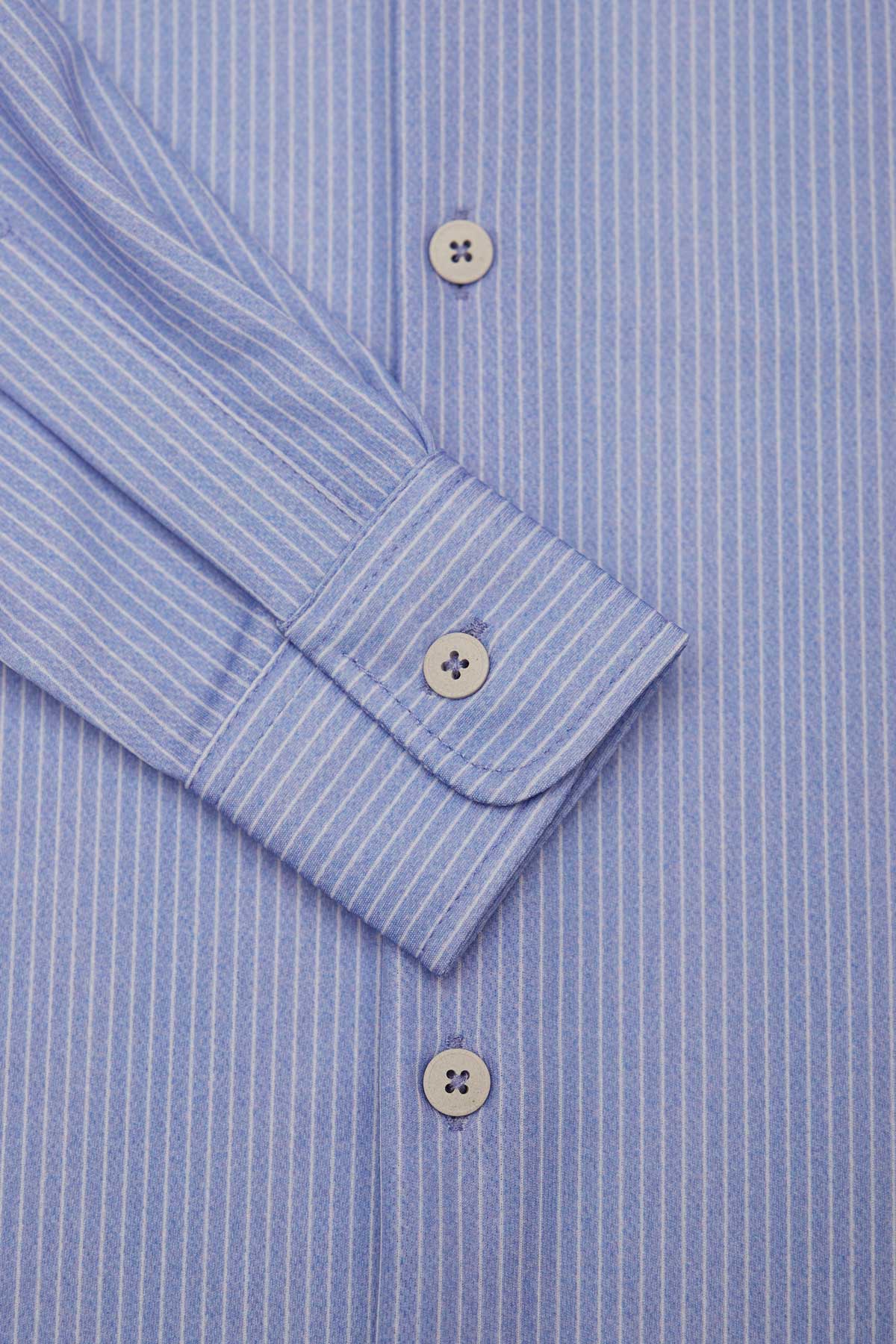 Camisa de niño azul de rayas - Sepiia