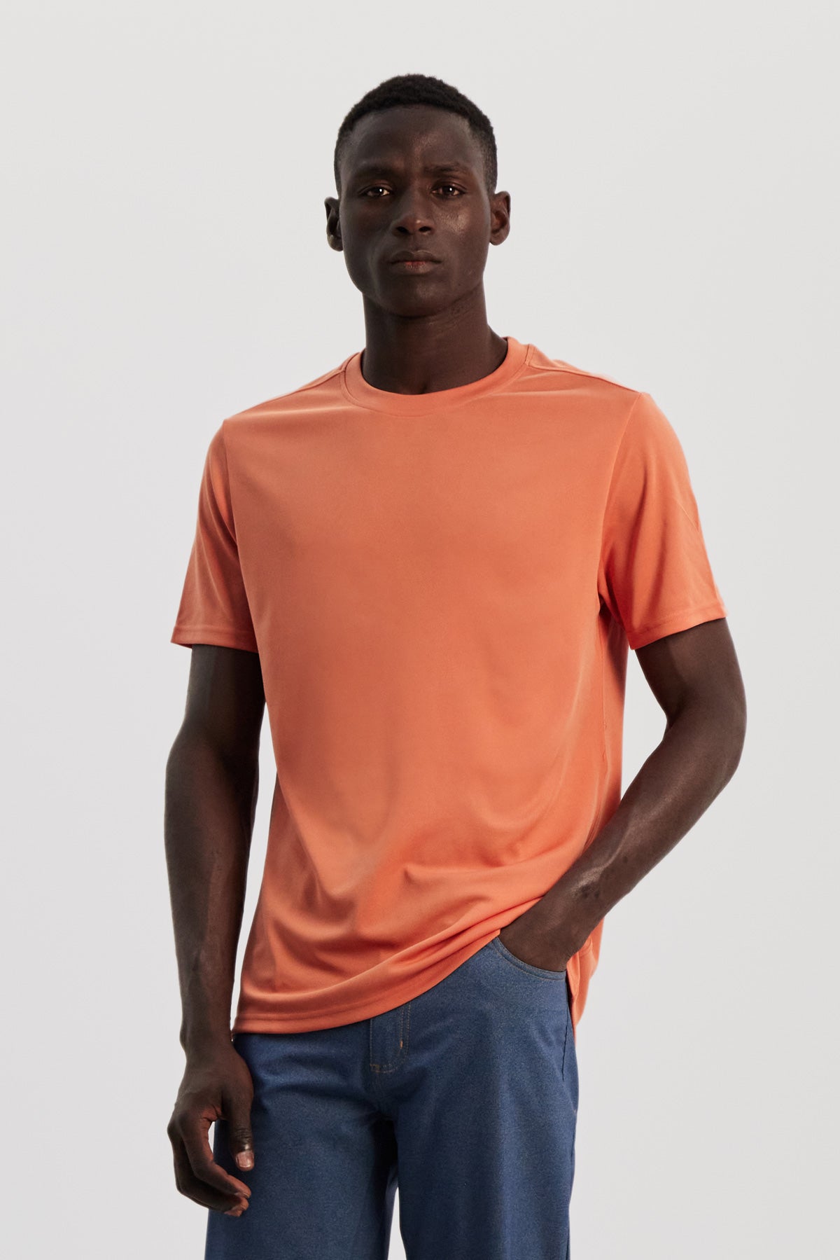 Camiseta hombre naranja cometa - Sepiia