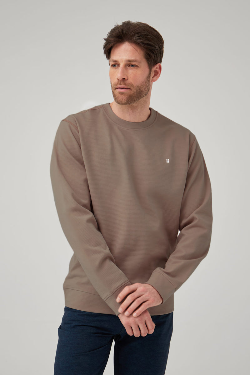 Brown man sweatshirt