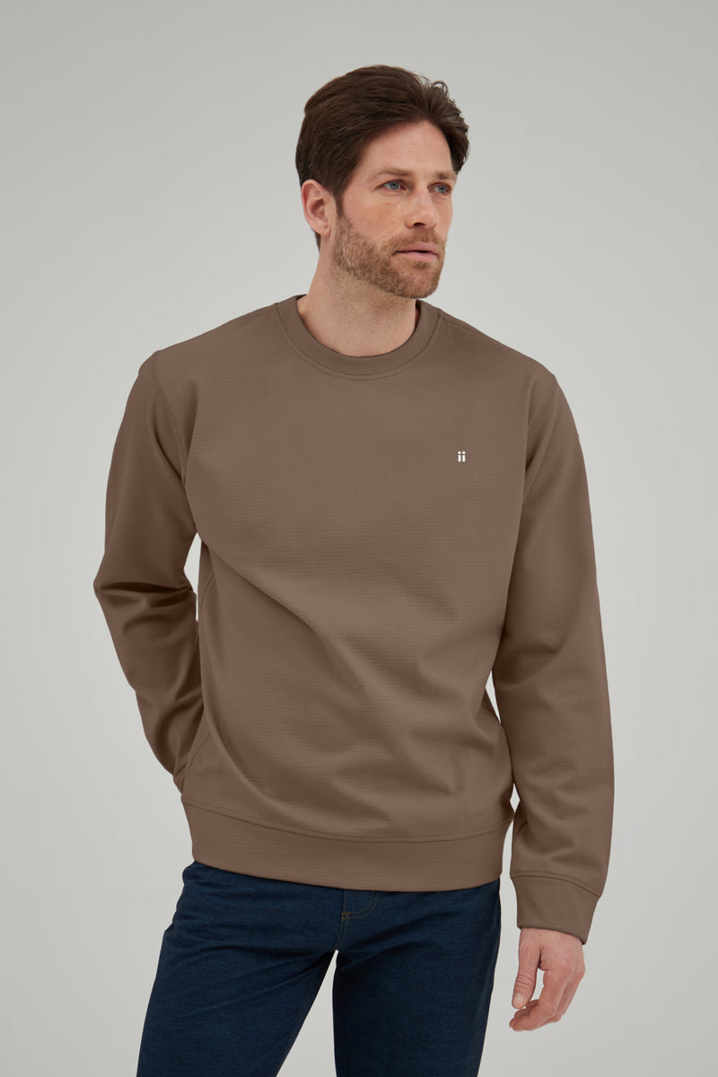 Brown man sweatshirt