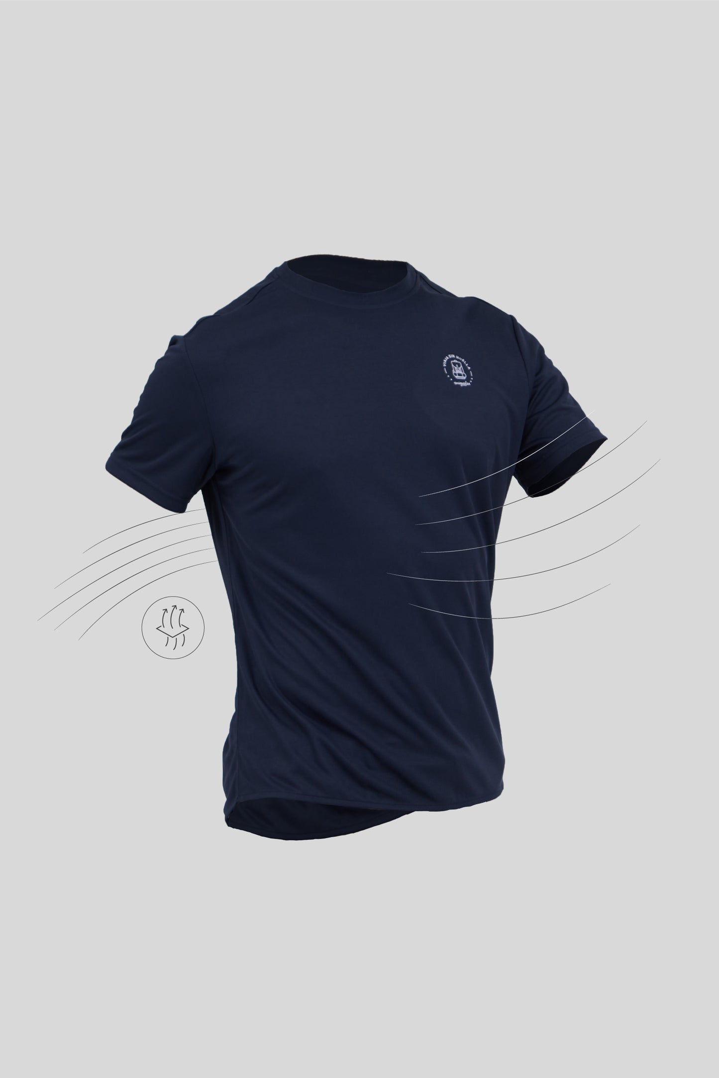Camiseta hombre marino ICE | Enrique Alex - Sepiia