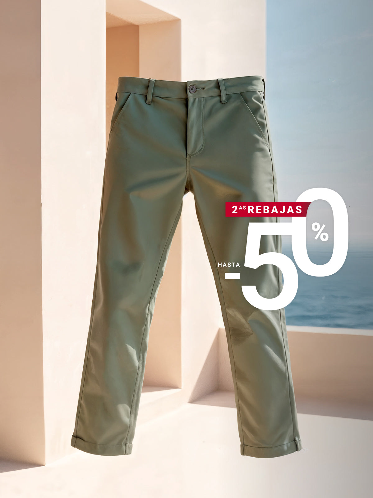 Bermudas Groundbreaker en beige de Sepiia, experiencia en comodidad y tecnología. Foto frente