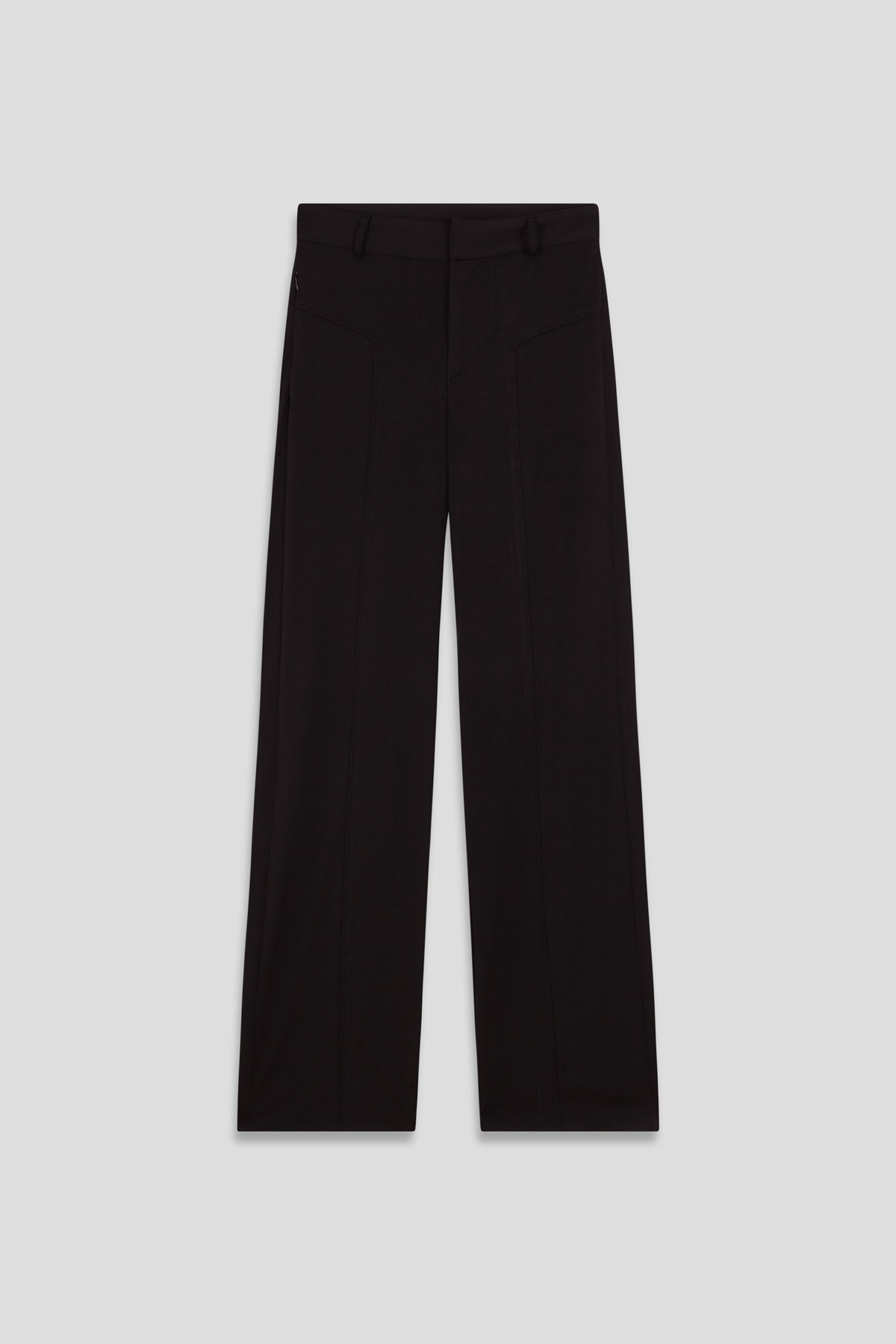 Pantalón de mujer negro de Sepiia, versátil y elegante, resistente a manchas y olores. Foto prenda plano