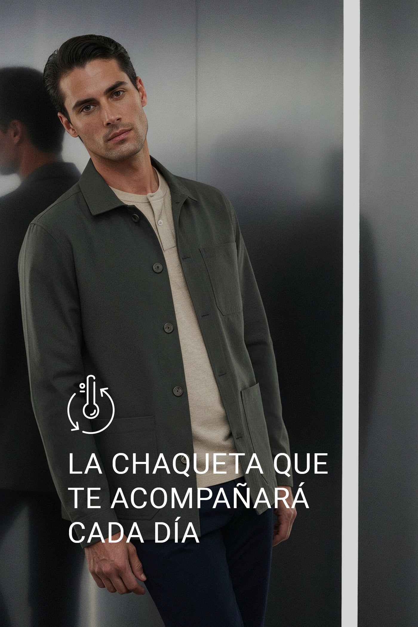 Nova green men's worker jacket