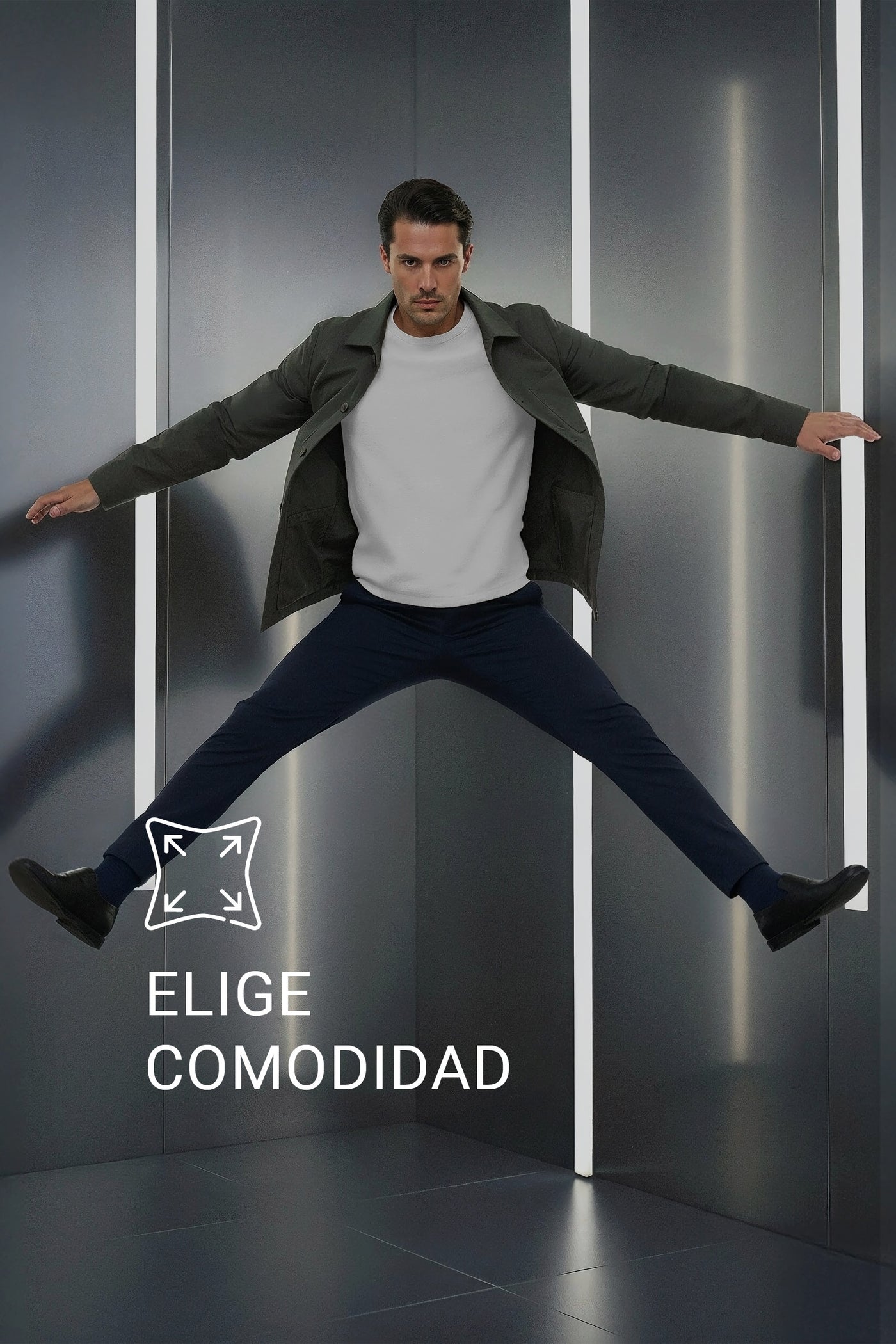 Pantalon chino hombre azul marino slim Nova