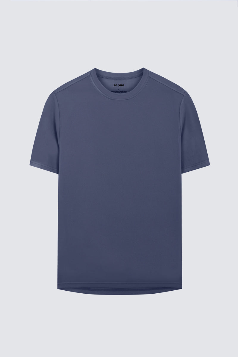 Camiseta masculina estrada azul