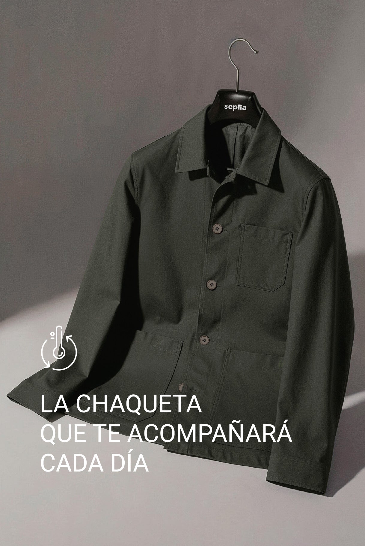 Chaqueta worker hombre verde Nova