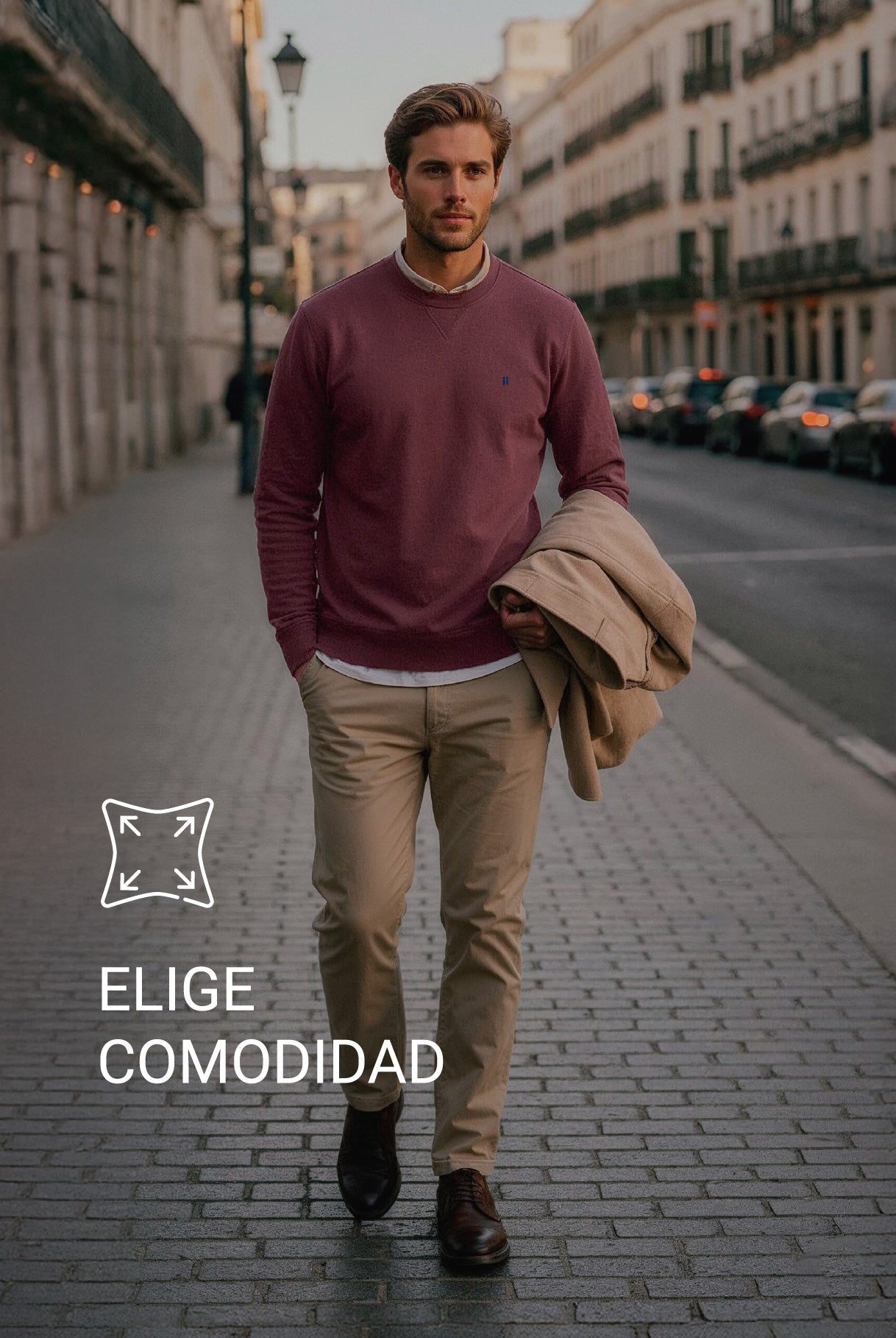 Pantalon hombre 6 bolsillos marron Nova