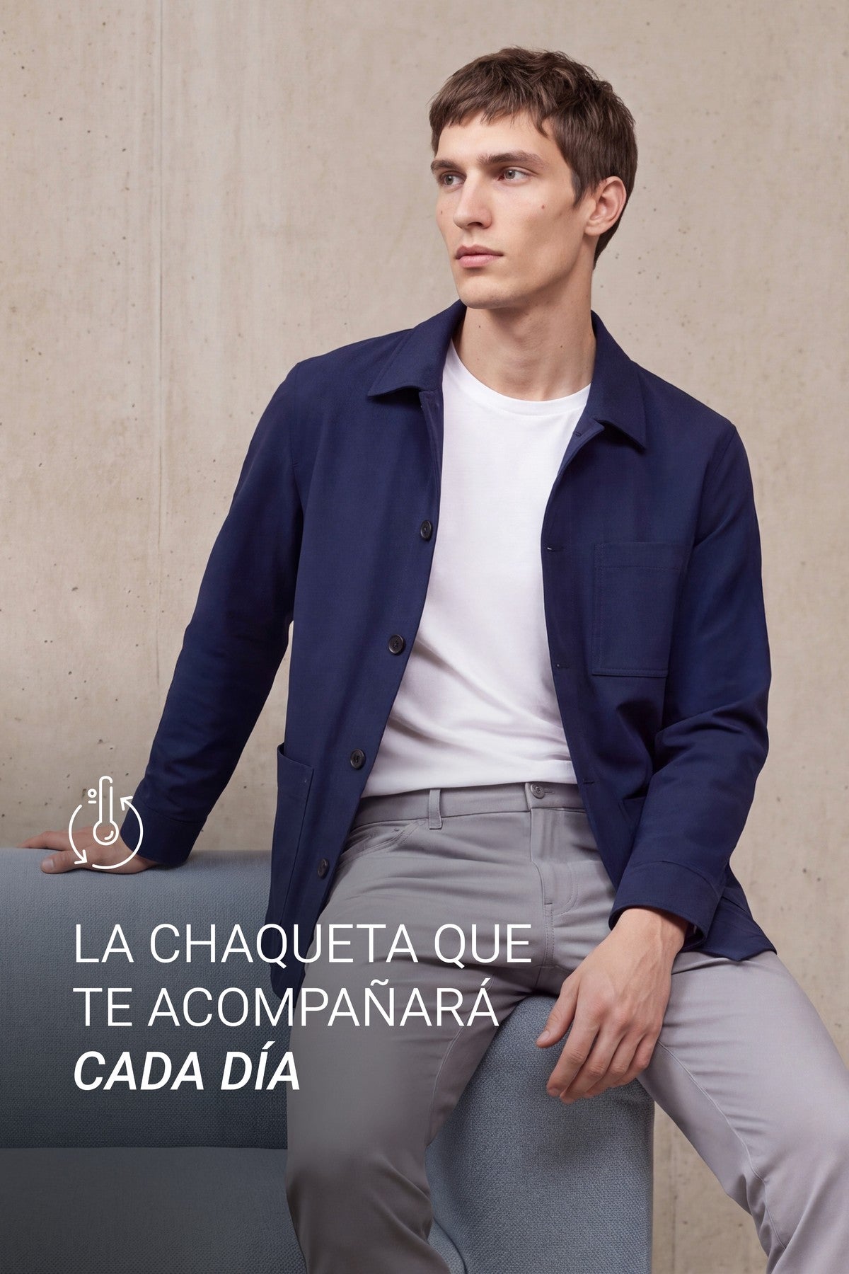 Chaqueta worker hombre azul marino Nova