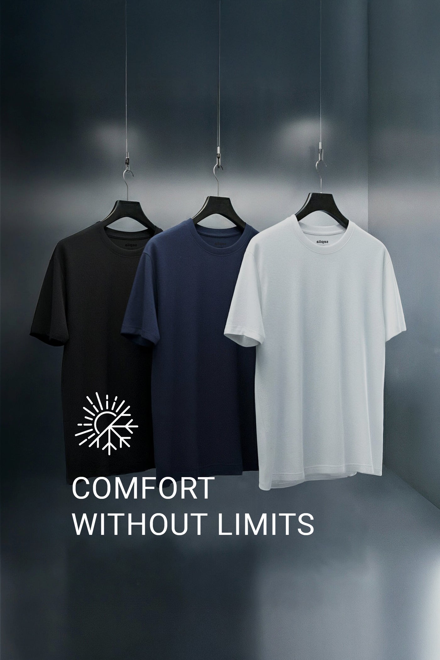 Men's white round neck soft t-shirt