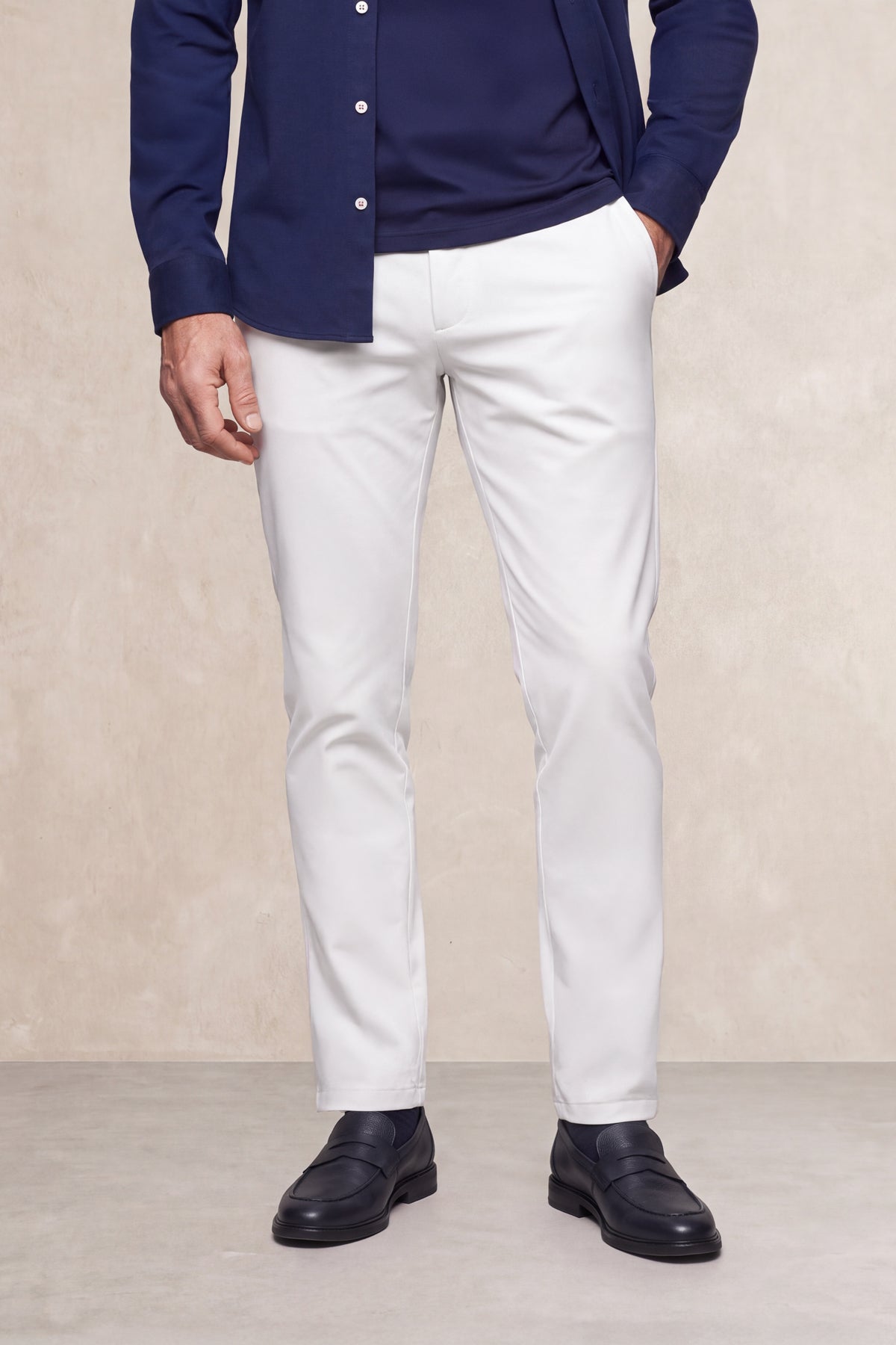 Calça chino homem Nova slim bone