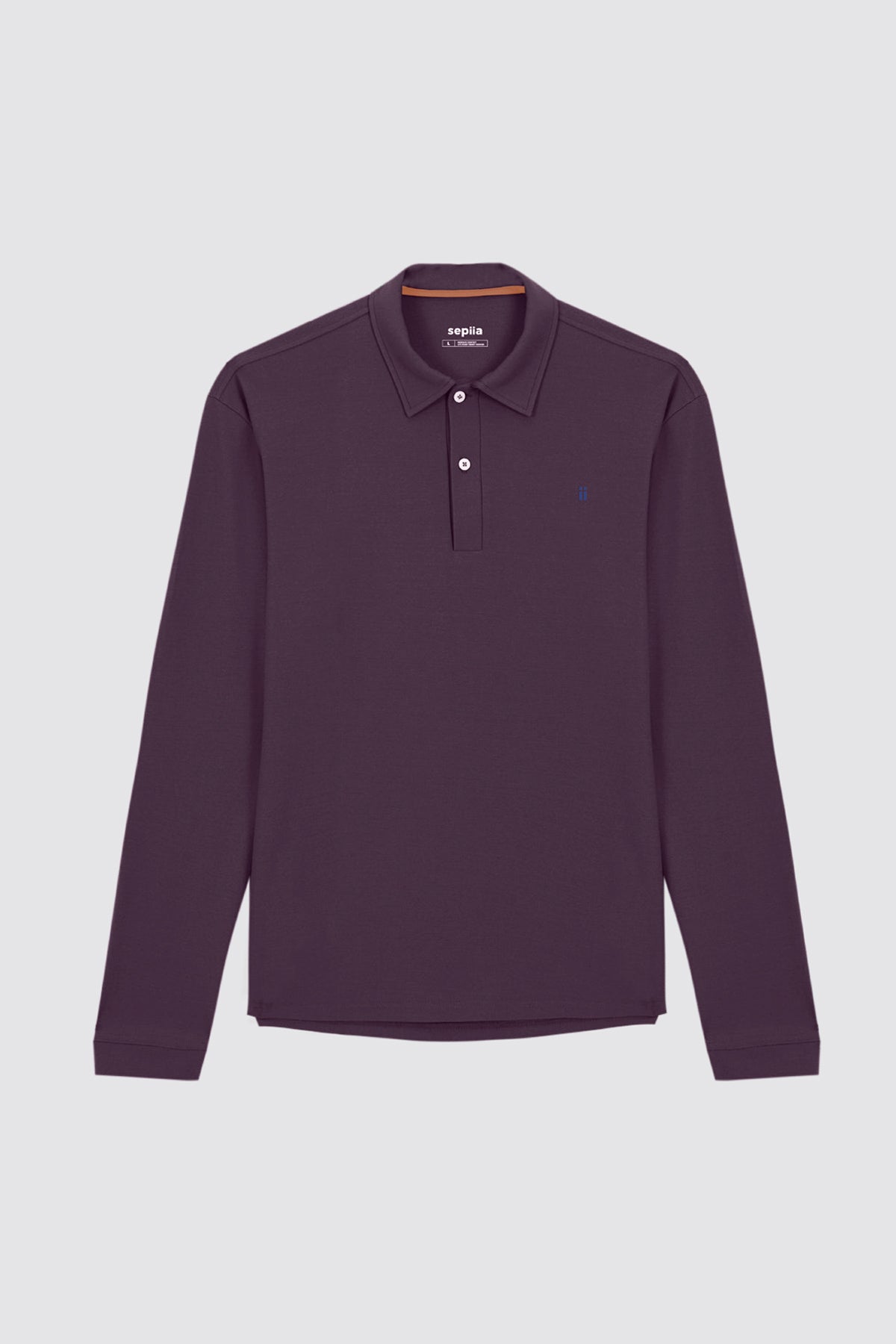 Polo manga larga hombre ciruela Ranger