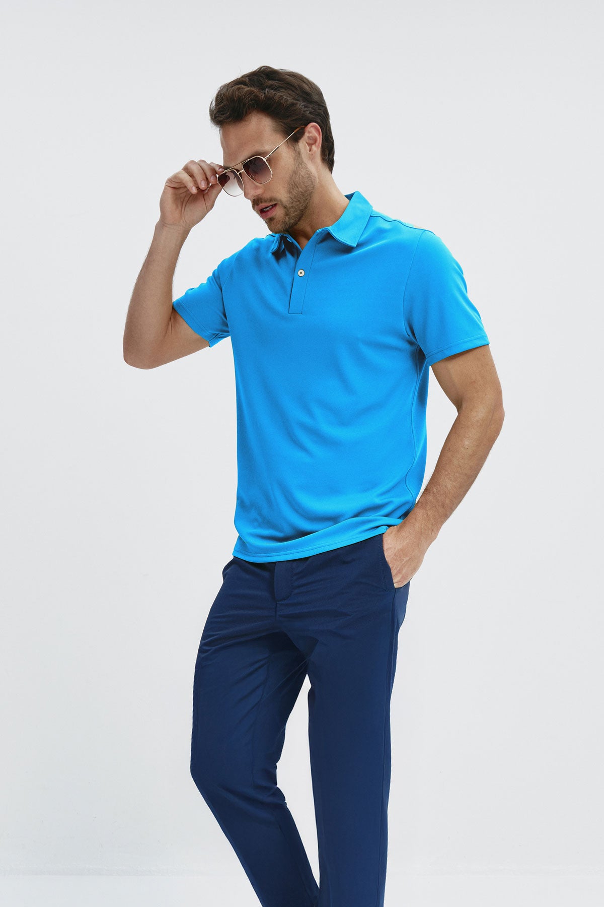 Polo azul océano