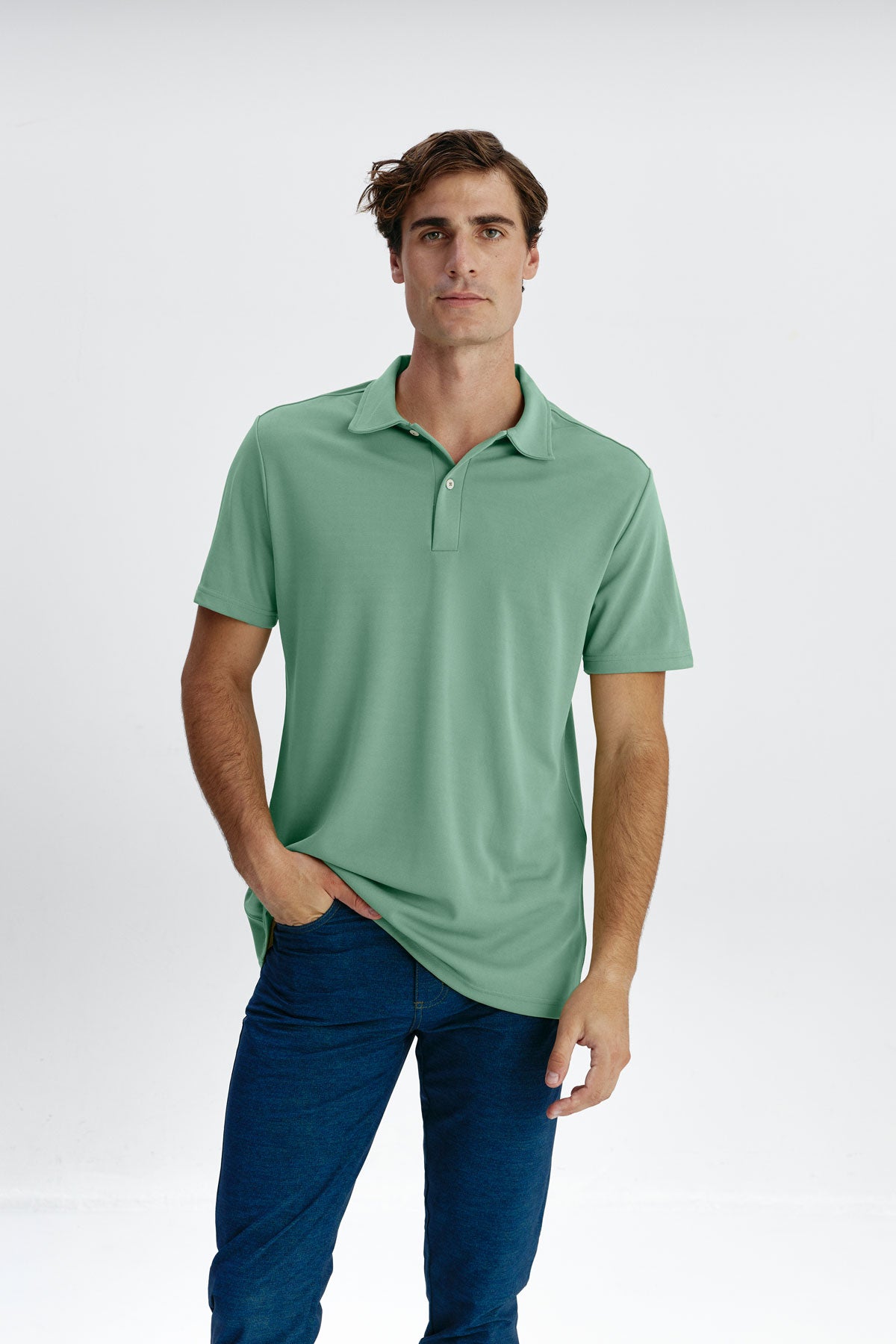 Green safari polo ∞