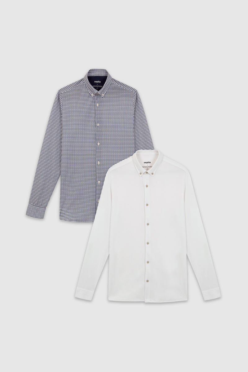 Pack Camisa Casual + Formal (hombre)