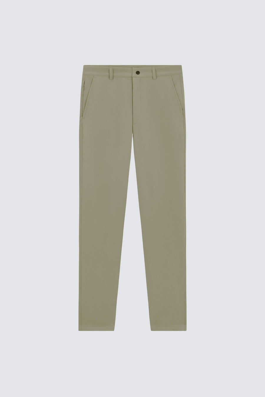 Pantalón Groundbreaker en verde de Sepiia, diseñado para uso diario con tecnología antiarrugas y antimanchas. Foto prenda en plano