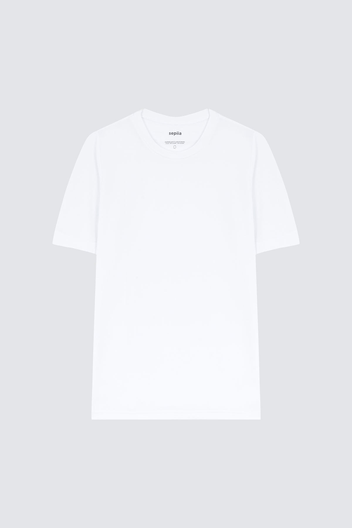 Camiseta básica blanca hombre online