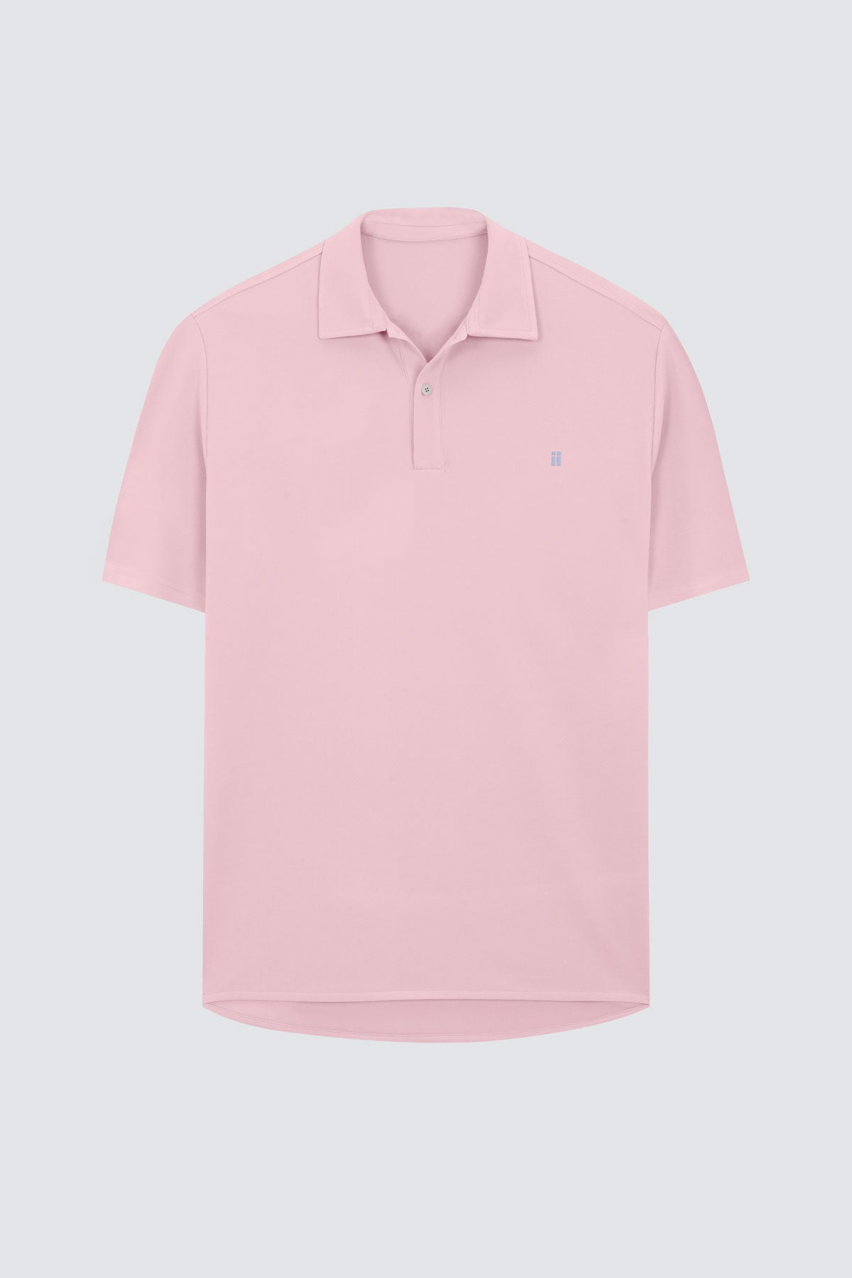 polo manga corta rosa hombre plano