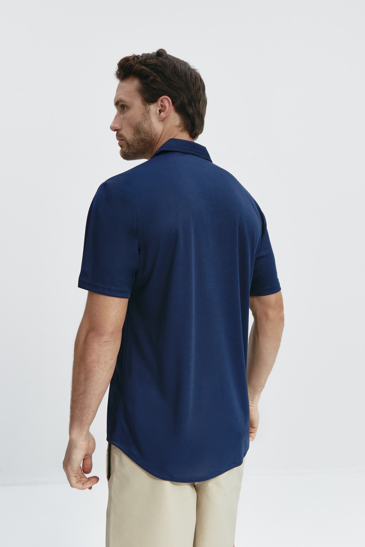ICE short sleeve sapphire blue polo shirt