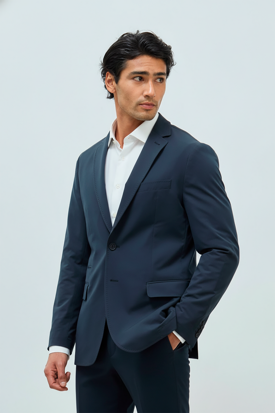 Americana ICE azul marino hombre