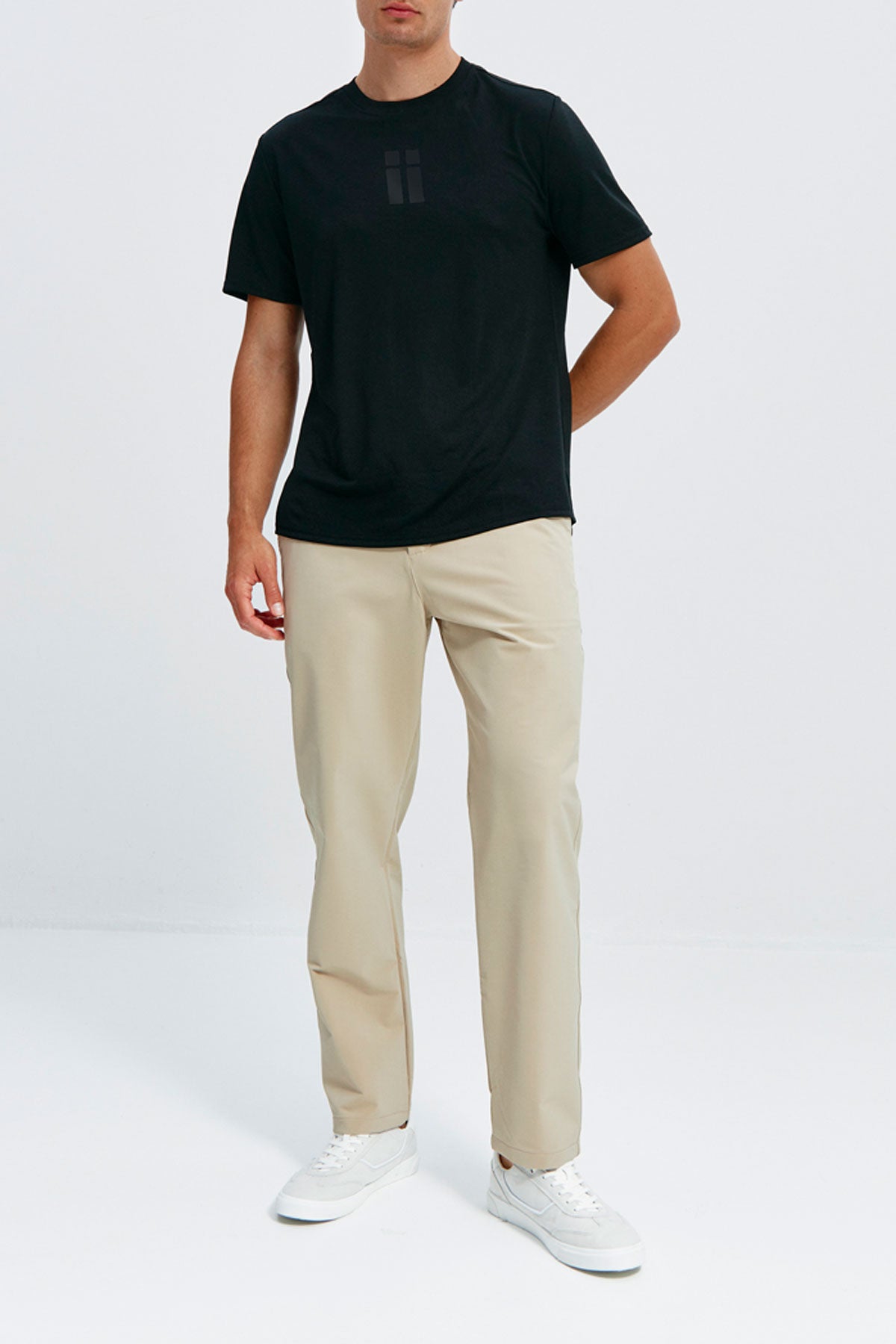 Black men's t-shirt with logo