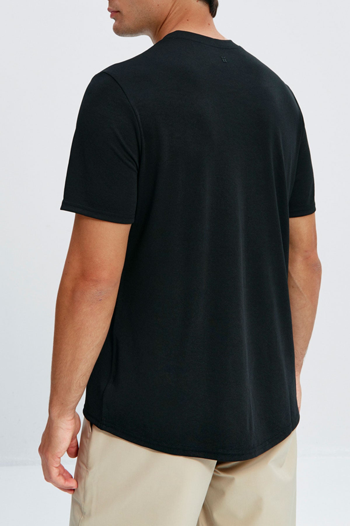 Black men's t-shirt with logo