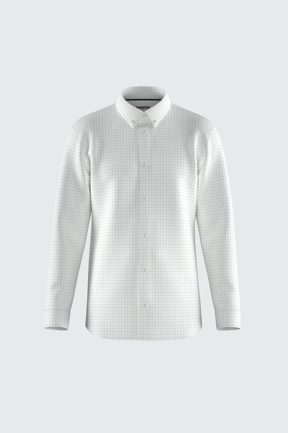 Camisa casual hombre estampado cuadros verde milky regular