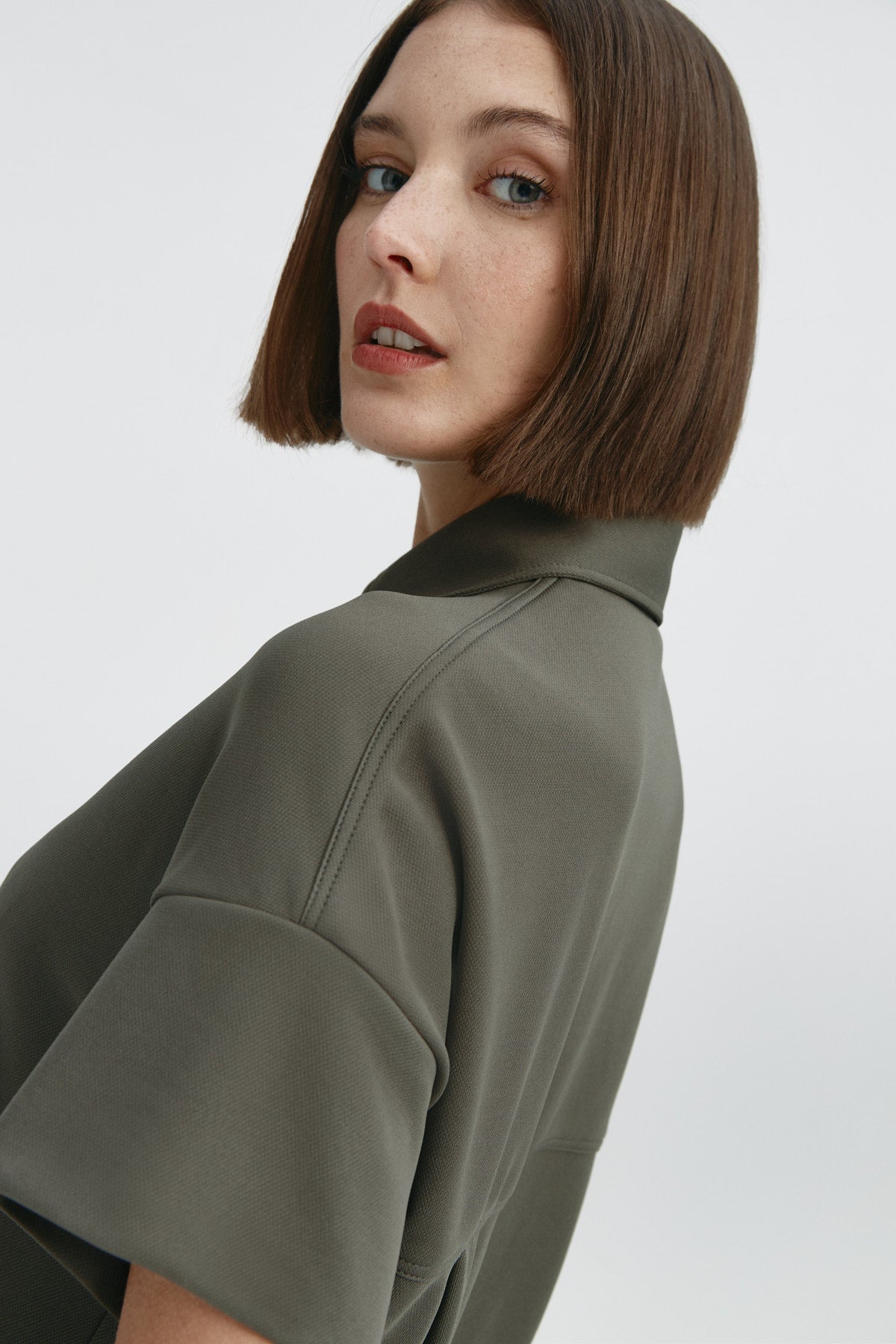 Caroll Blusa Verde Caqui Mujer Trango Leroe Camisa Mujer Verde