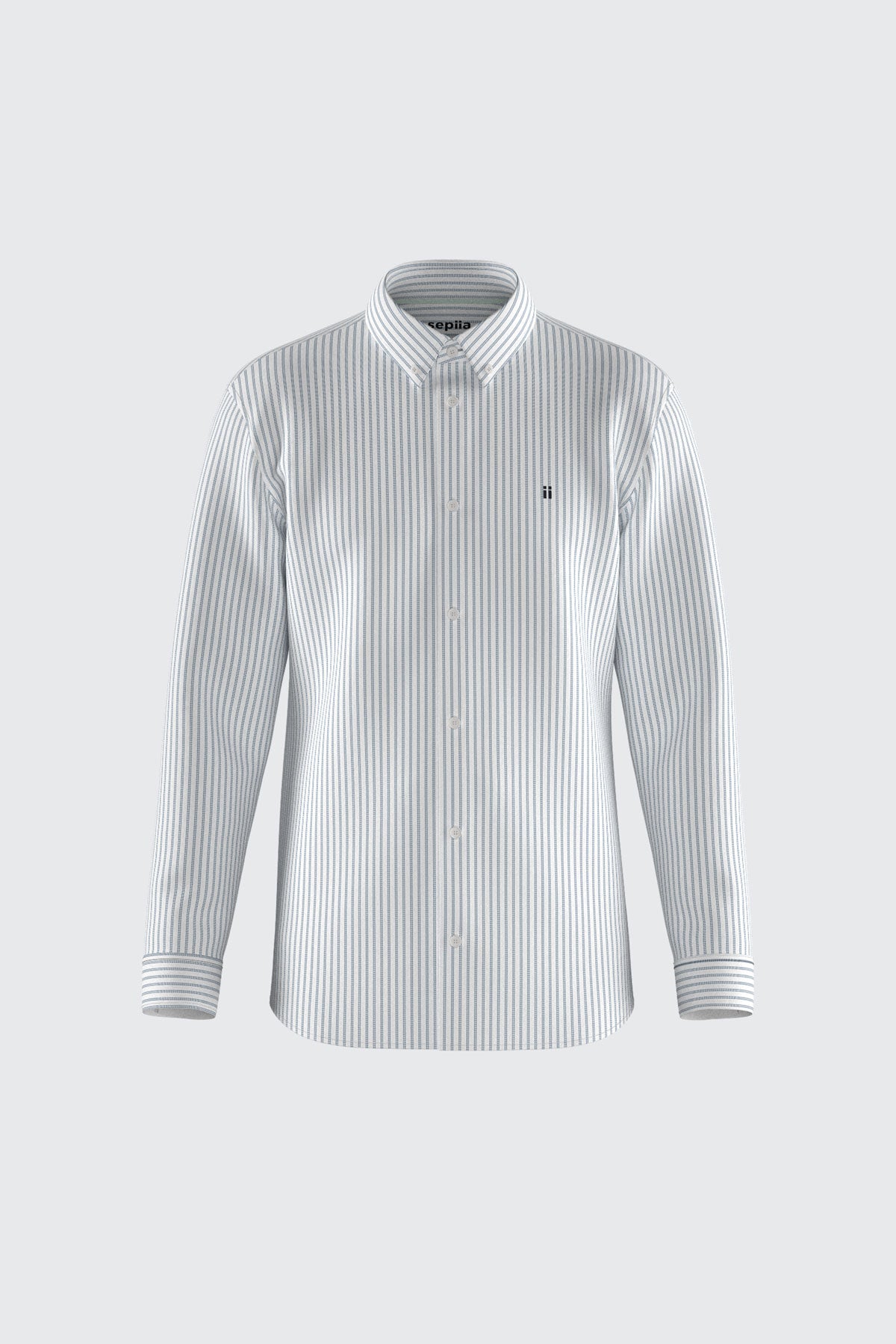 Men's casual shirt with jacaranda blue stripes print, regular fit