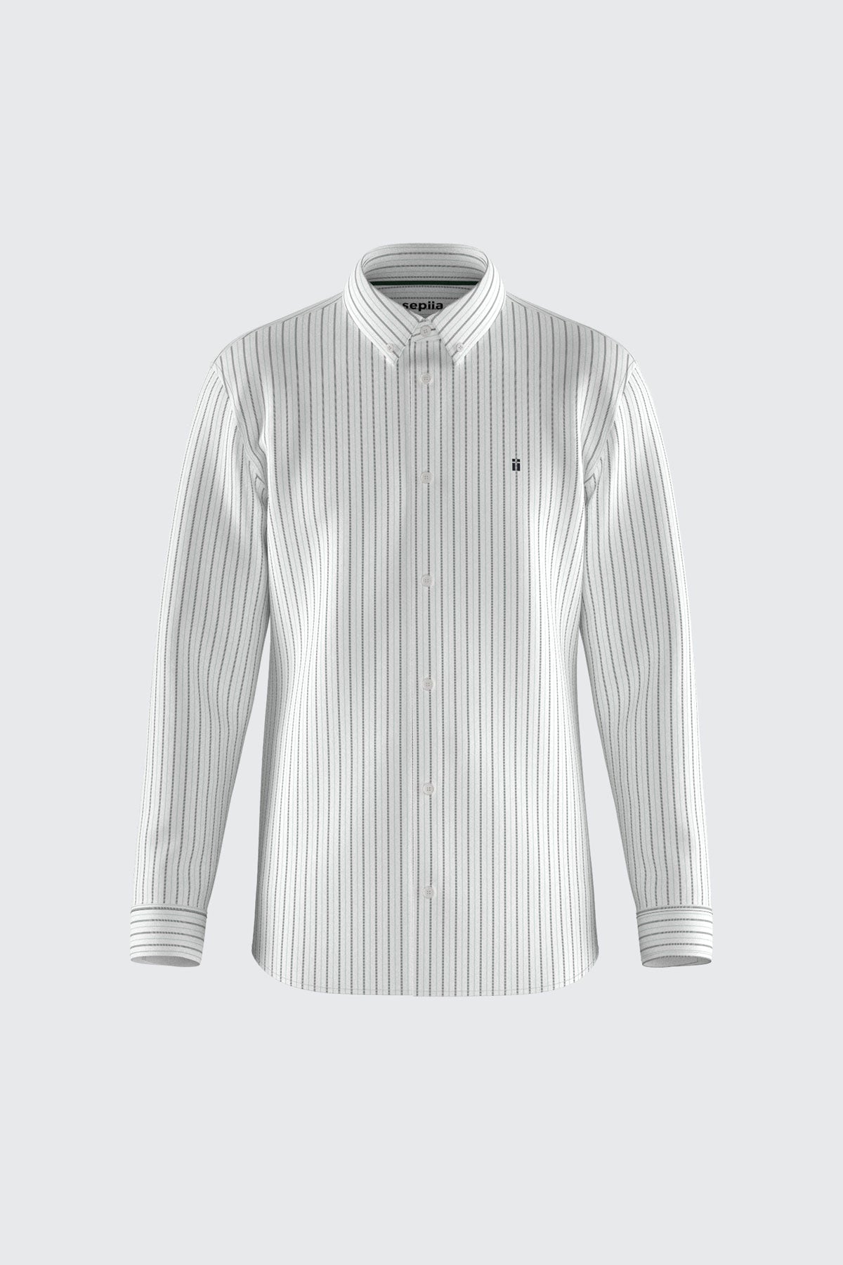 Men's casual shirt with green regular print