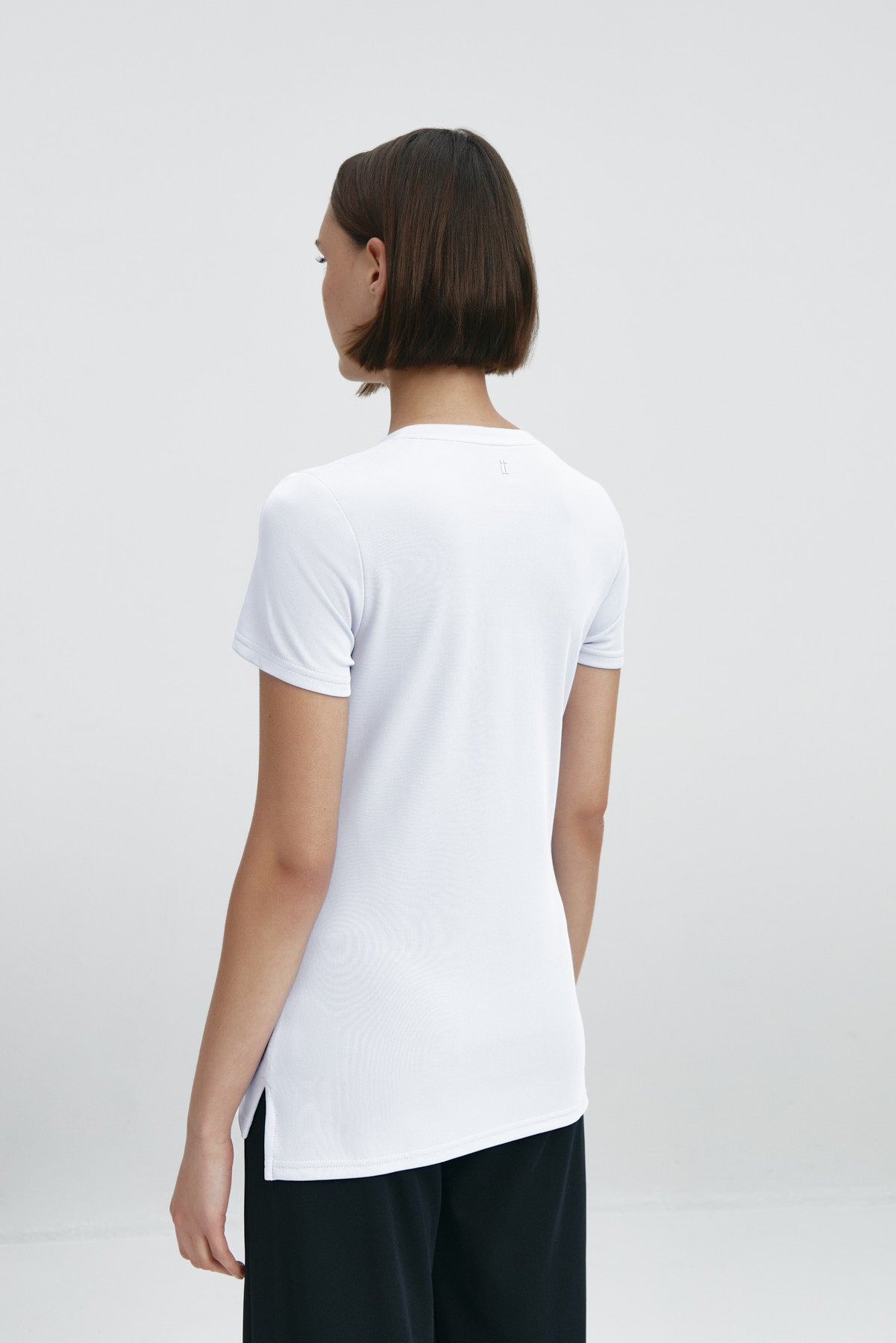 Women s t shirt White basic beak Sepiia