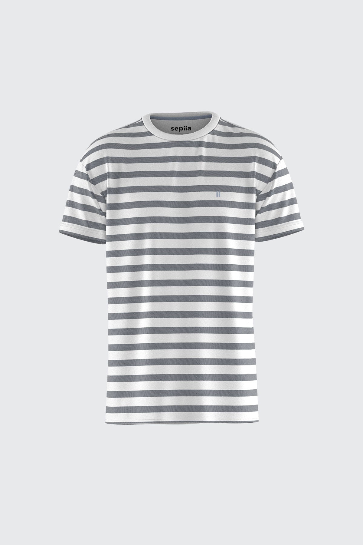 Camiseta hombre rayas azul