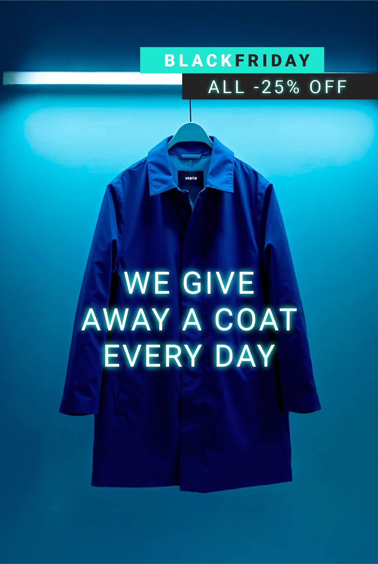 Air Cut Navy Coat