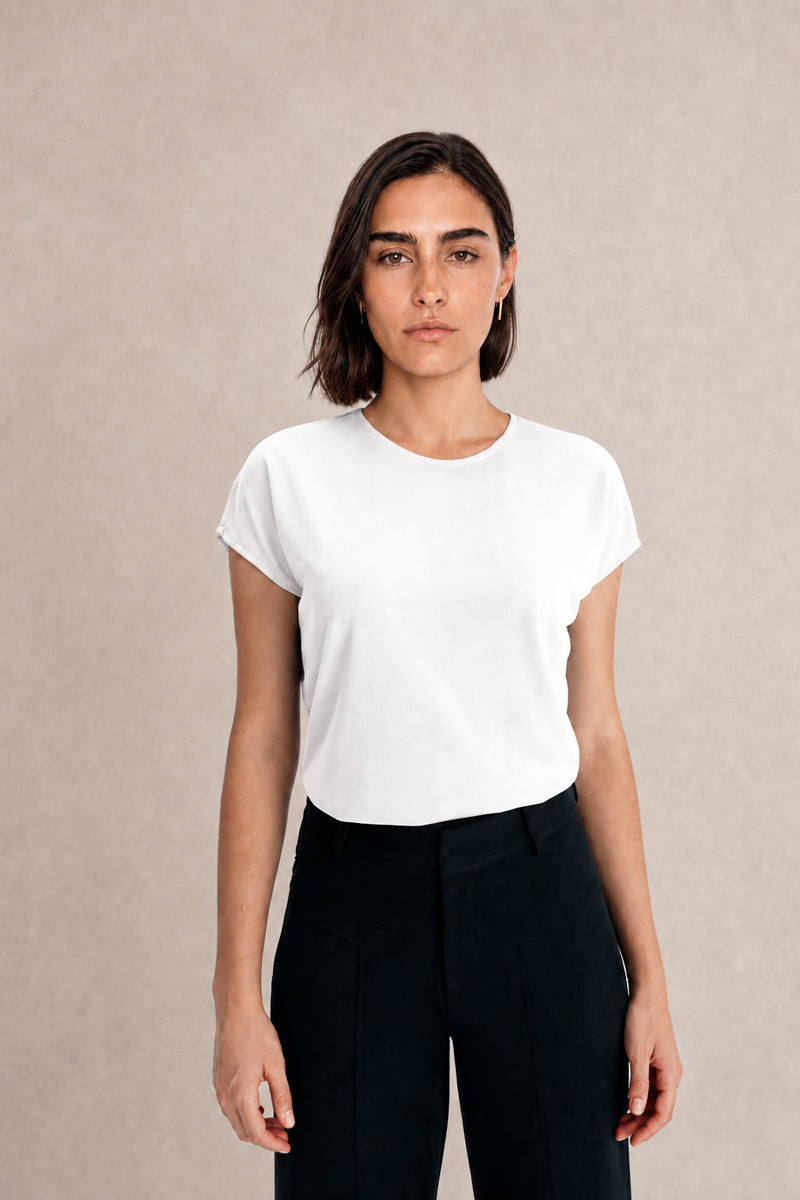 White kimono t-shirt