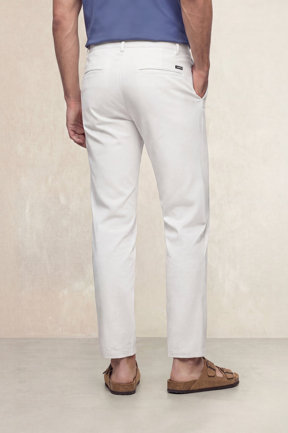 Pantalon chino hombre blanco slim Nova