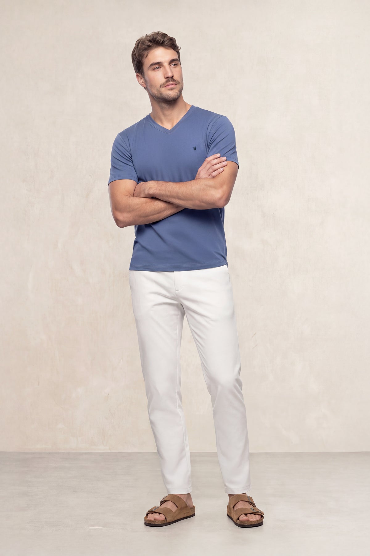 Calça Chino Masculina Branca Slim Nova 2